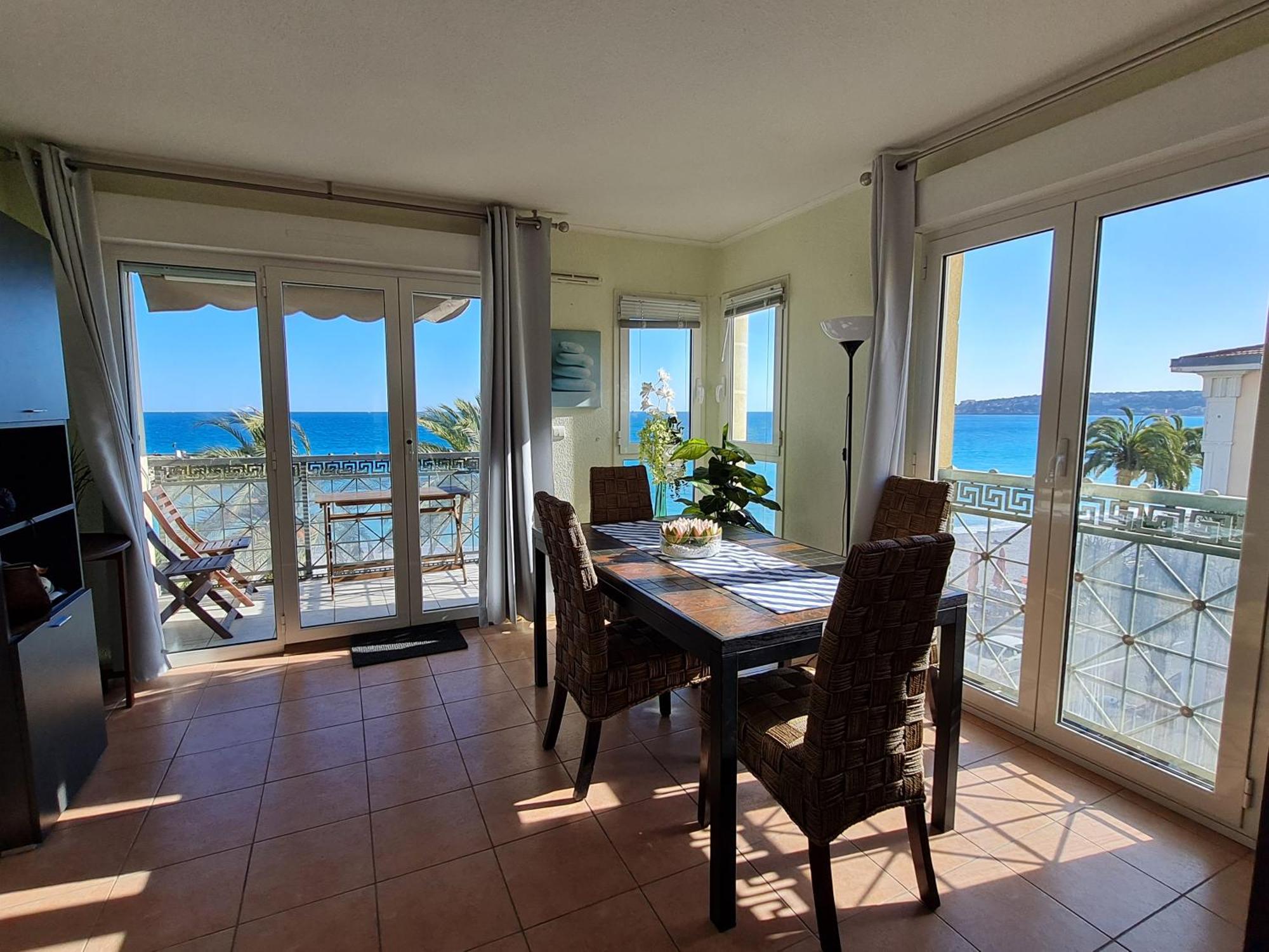 Villa Azzurra Menton Apt Luxe, Front Mer, 4Th Floor Of 5, Wifi, Tvsat, Climate Ngoại thất bức ảnh
